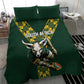 South Africa 2024 Rugby Bedding Set Go Springboks Protea Pattern
