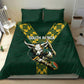 South Africa 2024 Rugby Bedding Set Go Springboks Protea Pattern