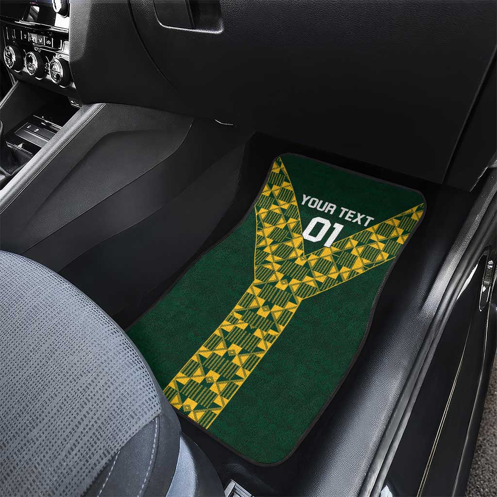 South Africa 2024 Rugby Car Mats Go Springboks Protea Pattern