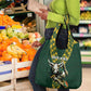 South Africa 2024 Rugby Grocery Bag Go Springboks Protea Pattern
