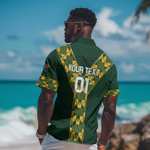 Custom South Africa 2024 Rugby Hawaiian Shirt Go Springboks Protea Pattern