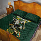 South Africa 2024 Rugby Quilt Bed Set Go Springboks Protea Pattern