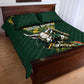 South Africa 2024 Rugby Quilt Bed Set Go Springboks Protea Pattern