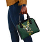 South Africa 2024 Rugby Shoulder Handbag Go Springboks Protea Pattern