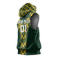 Custom South Africa 2024 Rugby Sleeveless Hoodie Go Springboks Protea Pattern - African Pride