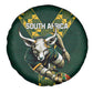 South Africa 2024 Rugby Spare Tire Cover Go Springboks Protea Pattern