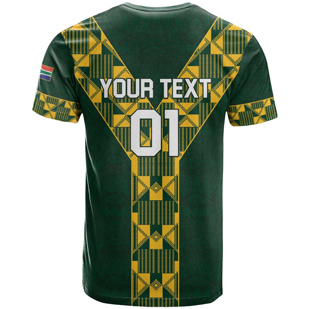 Custom South Africa 2024 Rugby T shirt Go Springboks Protea Pattern