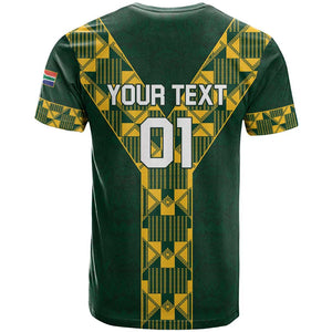 Custom South Africa 2024 Rugby T shirt Go Springboks Protea Pattern