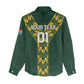 Custom South Africa 2024 Rugby Women Casual Shirt Go Springboks Protea Pattern LT01