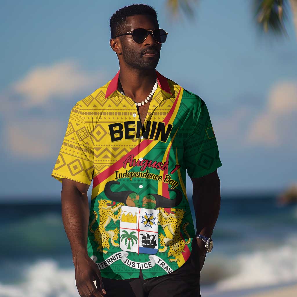 Personalized Benin Independence Day 1960 Hawaiian Shirt Fraternite Justice Travail