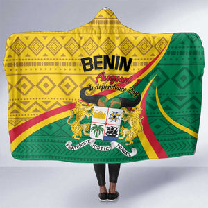 Benin Independence Day 1960 Hooded Blanket Fraternite Justice Travail