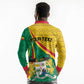 Personalized Benin Independence Day 1960 Long Sleeve Polo Shirt Fraternite Justice Travail