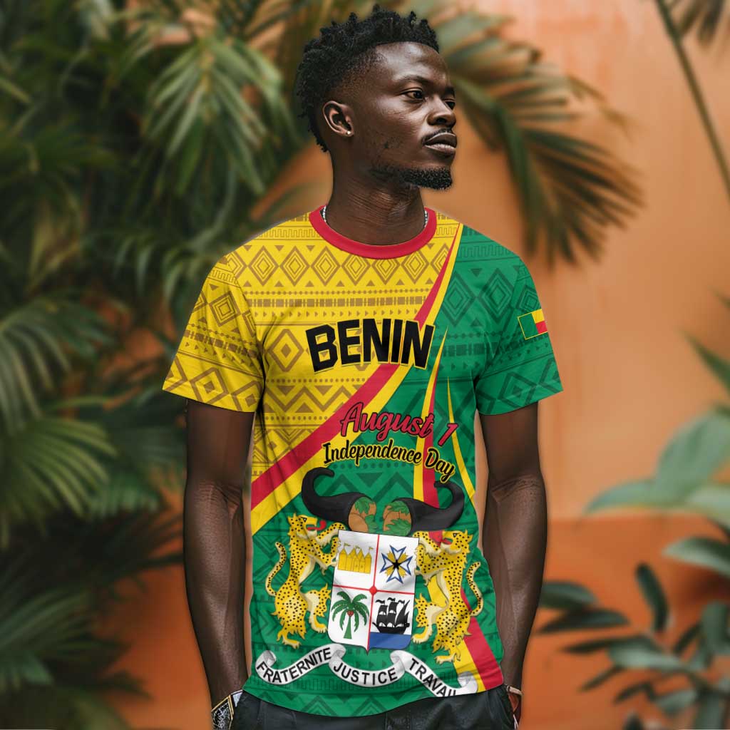 Personalized Benin Independence Day 1960 T shirt Fraternite Justice Travail