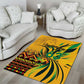 Black Jamaican Independence Day 1962 Area Rug Jumieka Streamertail Reggae Pattern LT01