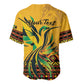 Personalized Black Jamaican Independence Day 1962 Baseball Jersey Jumieka Streamertail Reggae Pattern LT01