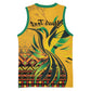 Personalized Black Jamaican Independence Day 1962 Basketball Jersey Jumieka Streamertail Reggae Pattern - African Pride