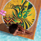 Black Jamaican Independence Day 1962 Beach Blanket Jumieka Streamertail Reggae Pattern LT01