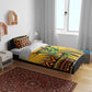 Black Jamaican Independence Day 1962 Bedding Set Jumieka Streamertail Reggae Pattern LT01