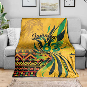 Black Jamaican Independence Day 1962 Blanket Jumieka Streamertail Reggae Pattern LT01