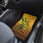 Black Jamaican Independence Day 1962 Car Mats Jumieka Streamertail Reggae Pattern LT01
