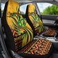 Black Jamaican Independence Day 1962 Car Seat Cover Jumieka Streamertail Reggae Pattern LT01