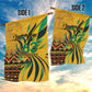 Black Jamaican Independence Day 1962 Garden Flag Jumieka Streamertail Reggae Pattern LT01