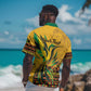 Personalized Black Jamaican Independence Day 1962 Hawaiian Shirt Jumieka Streamertail Reggae Pattern LT01