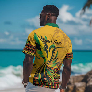 Personalized Black Jamaican Independence Day 1962 Hawaiian Shirt Jumieka Streamertail Reggae Pattern LT01