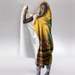Black Jamaican Independence Day 1962 Hooded Blanket Jumieka Streamertail Reggae Pattern LT01