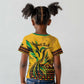 Personalized Black Jamaican Independence Day 1962 Kid T shirt Jumieka Streamertail Reggae Pattern LT01