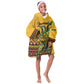 Personalized Black Jamaican Independence Day 1962 Kid Wearable Blanket Hoodie Jumieka Streamertail Reggae Pattern LT01