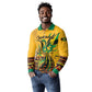 Personalized Black Jamaican Independence Day 1962 Long Sleeve Polo Shirt Jumieka Streamertail Reggae Pattern LT01