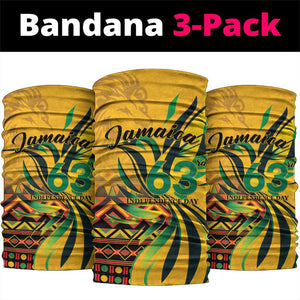 Black Jamaican Independence Day 1962 Neck Gaiter Jumieka Streamertail Reggae Pattern LT01