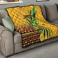 Black Jamaican Independence Day 1962 Quilt Jumieka Streamertail Reggae Pattern LT01