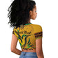 Personalized Black Jamaican Independence Day 1962 Raglan Cropped T shirt Jumieka Streamertail Reggae Pattern LT01