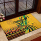 Black Jamaican Independence Day 1962 Rubber Doormat Jumieka Streamertail Reggae Pattern LT01