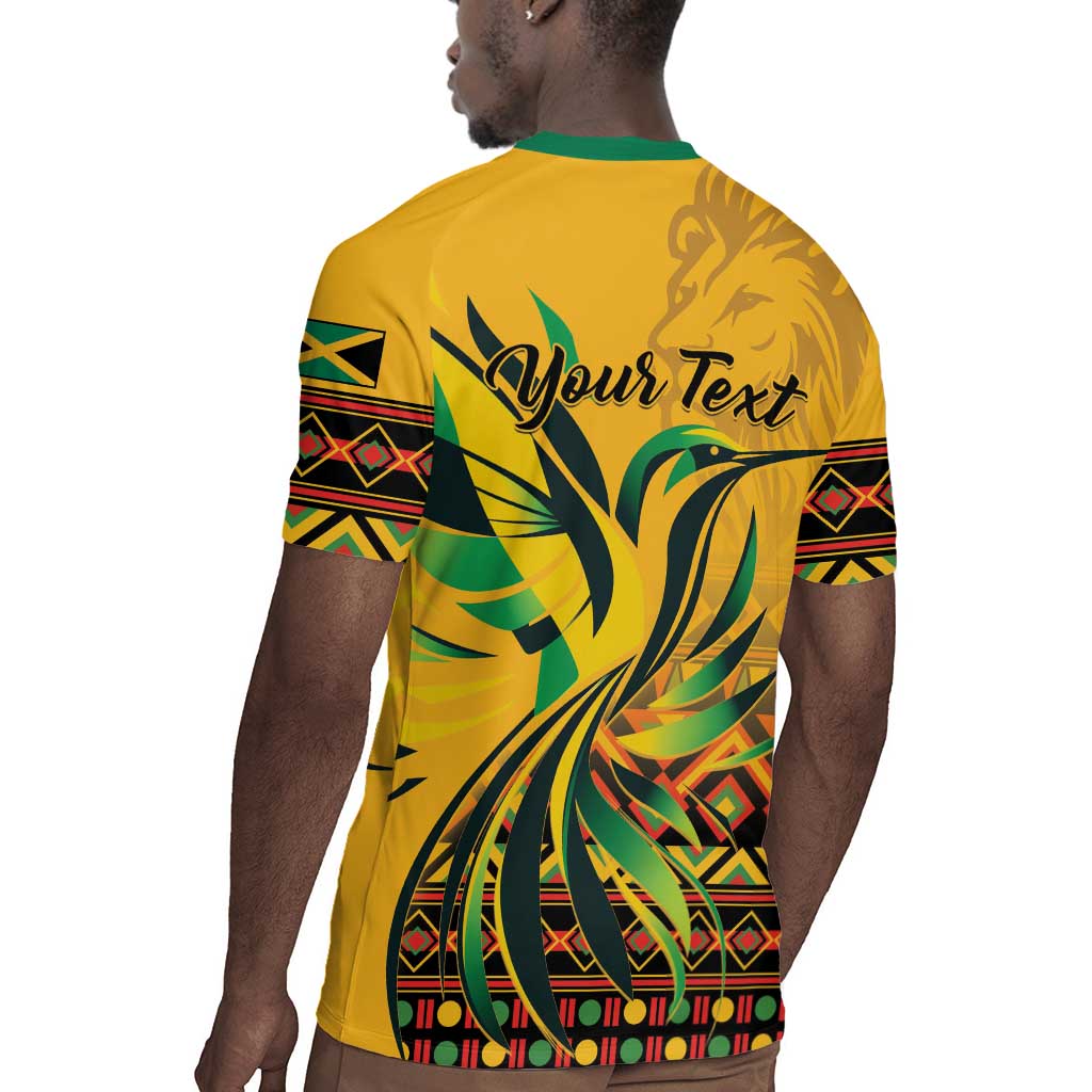Personalized Black Jamaican Independence Day 1962 Rugby Jersey Jumieka Streamertail Reggae Pattern LT01