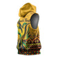 Personalized Black Jamaican Independence Day 1962 Sleeveless Hoodie Jumieka Streamertail Reggae Pattern - African Pride