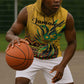Personalized Black Jamaican Independence Day 1962 Sleeveless Hoodie Jumieka Streamertail Reggae Pattern - African Pride