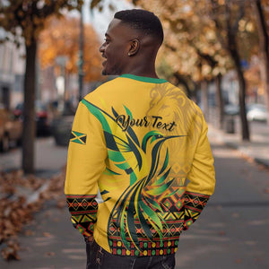 Personalized Black Jamaican Independence Day 1962 Sweatshirt Jumieka Streamertail Reggae Pattern LT01