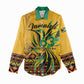 Personalized Black Jamaican Independence Day 1962 Women Casual Shirt Jumieka Streamertail Reggae Pattern LT01