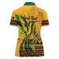 Personalized Black Jamaican Independence Day 1962 Women Polo Shirt Jumieka Streamertail Reggae Pattern LT01