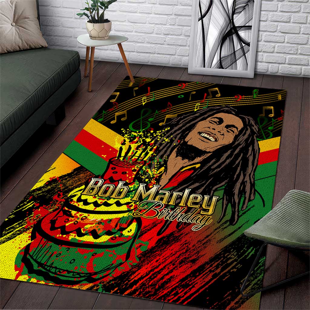 The Father of Reggae Area Rug - Legendary Birthday Tribute by AfricanPride