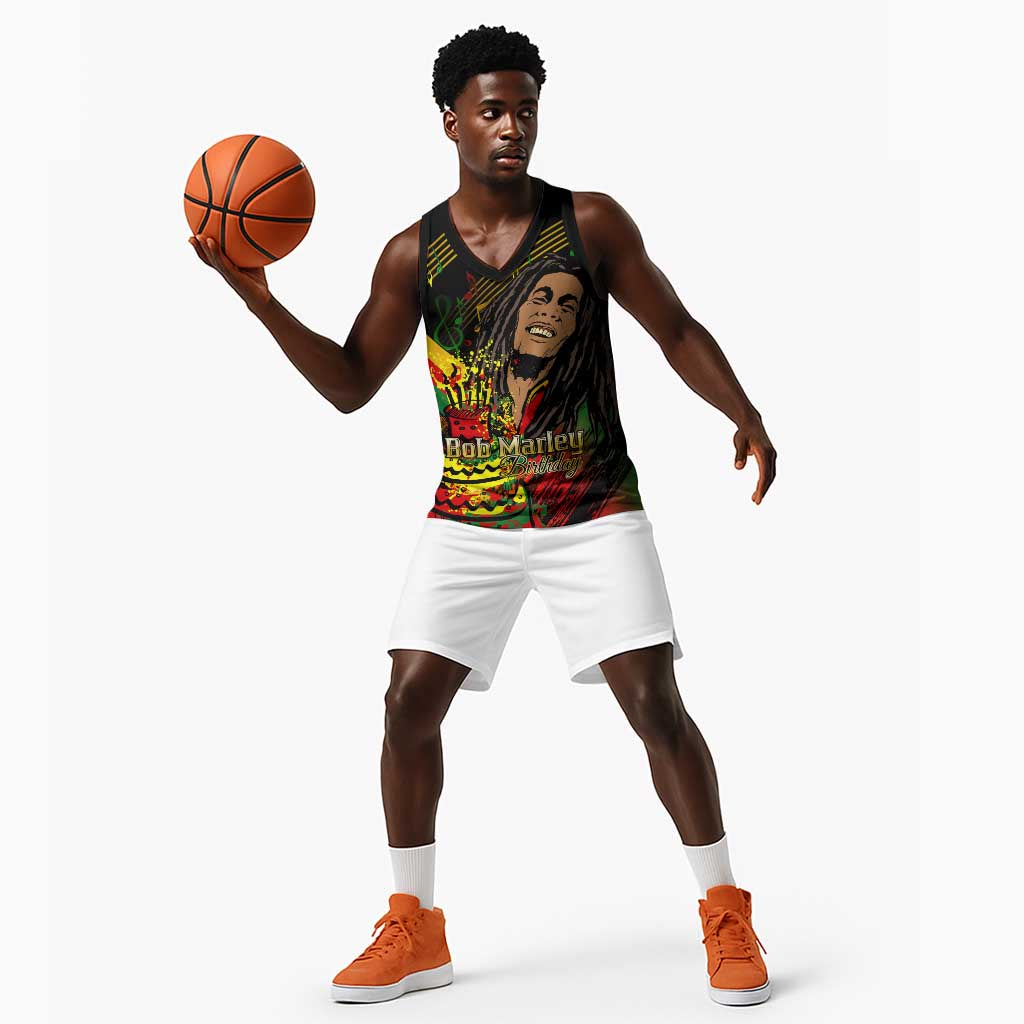 The Father of Reggae Basketball Jersey - Legendary Birthday Tribute - African Pride