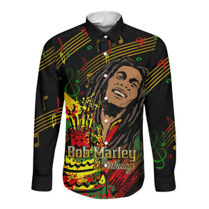 The Father of Reggae Long Sleeve Button Shirt - Legendary Birthday Tribute