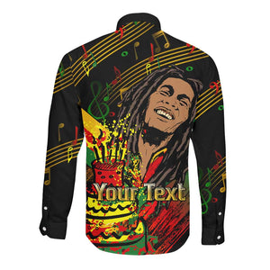 The Father of Reggae Long Sleeve Button Shirt - Legendary Birthday Tribute