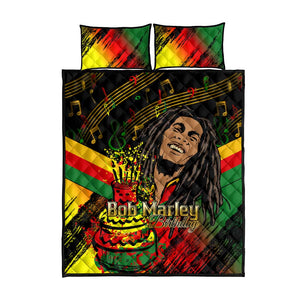 The Father of Reggae Quilt Bed Set - Legendary Birthday Tribute