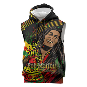 The Father of Reggae Sleeveless Hoodie - Legendary Birthday Tribute - African Pride