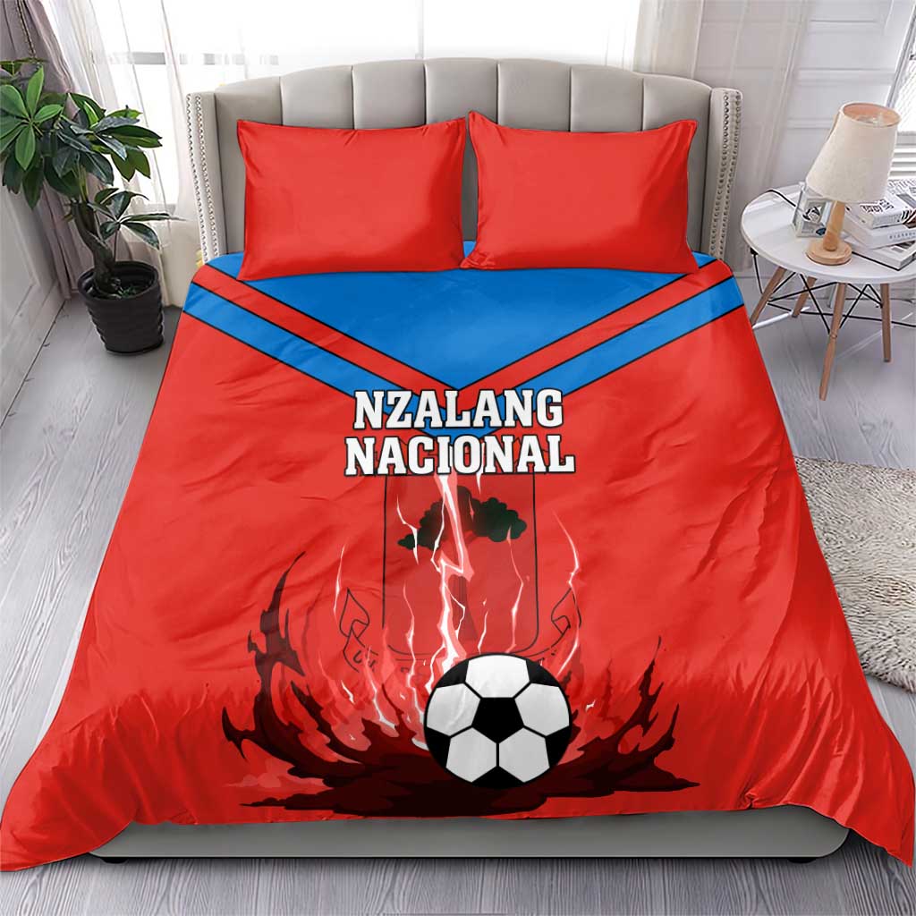 Support Nzalang Nacional - Equatorial Guinea Football Bedding Set