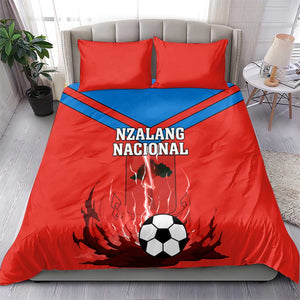 Support Nzalang Nacional - Equatorial Guinea Football Bedding Set